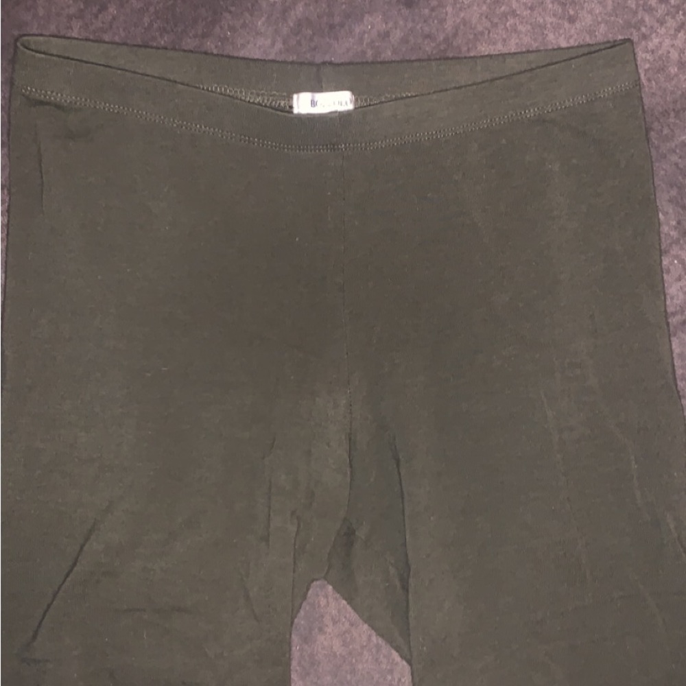 Green military shorts